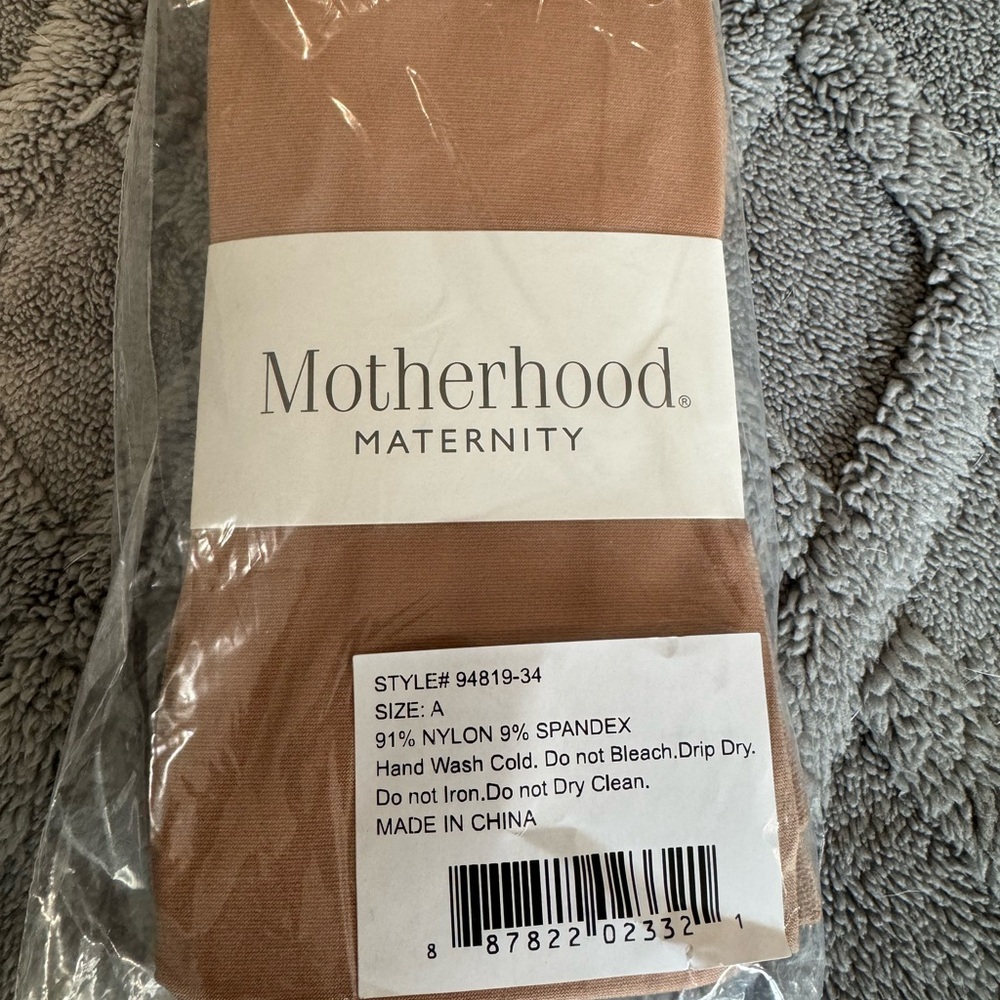 Motherhood Maternity Seamless Maternity Tights — Tan